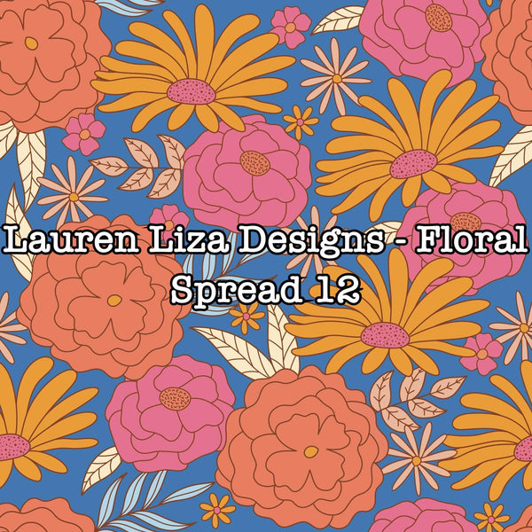 Lauren Ritz Designs Lauren Liza Designs - Floral Spread 12 – Brianna's Bow Supply Shoppe LLC