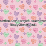 Lauren Liza Designs - Valentines Candy Hearts Pink