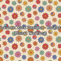 Lauren Liza Designs - Bright Floral Yin Yang