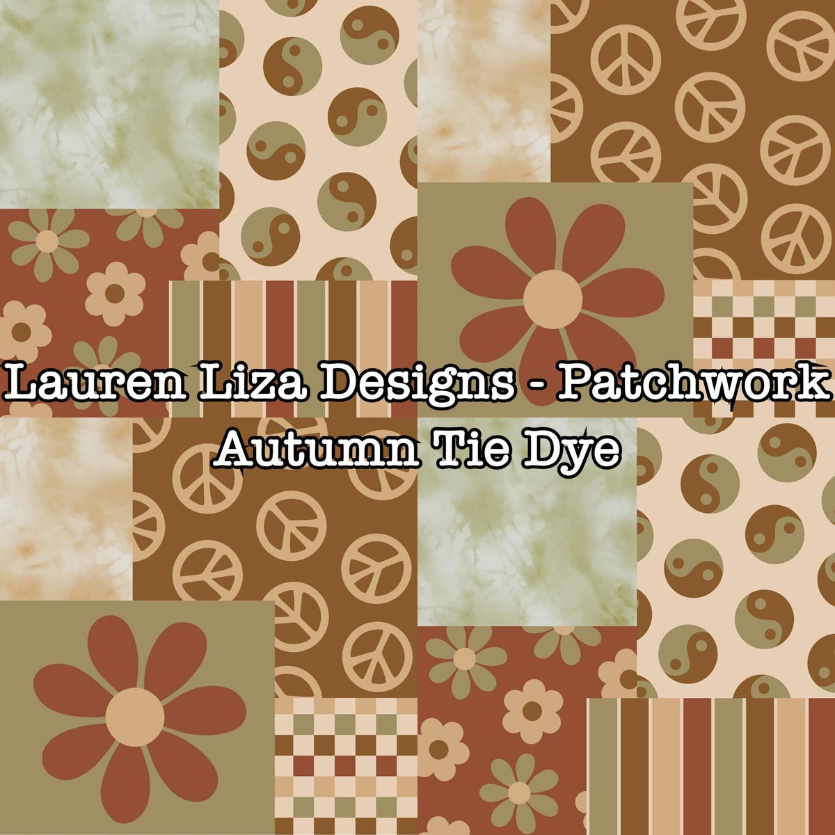 Lauren Ritz Designs Lauren Liza Designs - Patchwork Autumn Tie Dye – Brianna's Bow Supply ...
