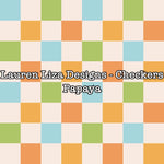 Lauren Liza Designs - Checkers Papaya