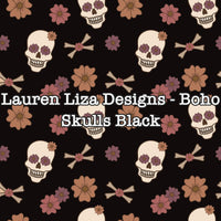 Lauren Liza Designs - Boho Skulls Black