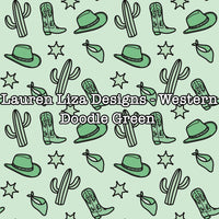 Lauren Liza Designs - Western Doodle Green