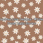 Lauren Liza Designs - White Daisy Light Brown
