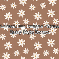 Lauren Liza Designs - White Daisy Light Brown