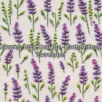 Lauren Liza Designs - Embroidery Lavender