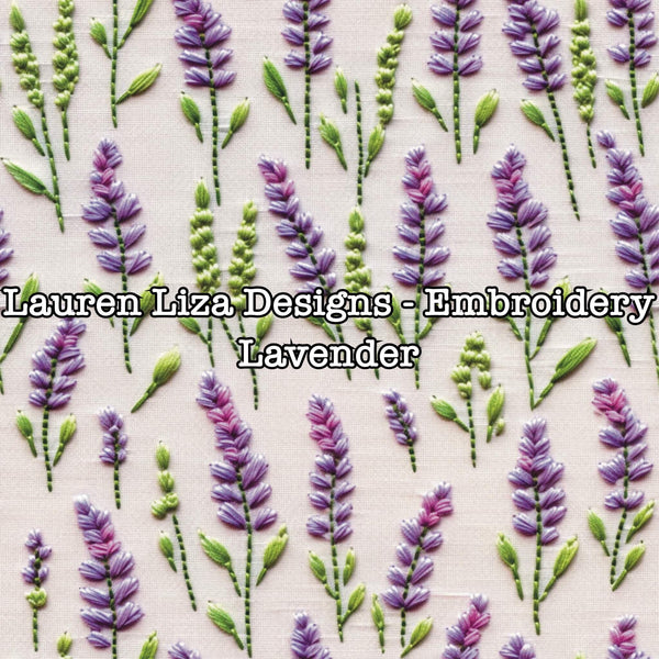 Lauren Liza Designs - Embroidery Lavender