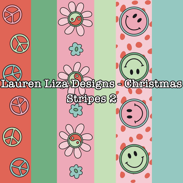 Lauren Liza Designs - Christmas Stripes 2