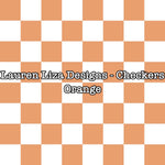 Lauren Liza Designs - Checkers Orange