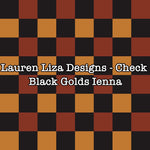 Lauren Liza Designs - Check Black Golds Ienna