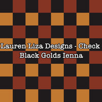 Lauren Liza Designs - Check Black Golds Ienna