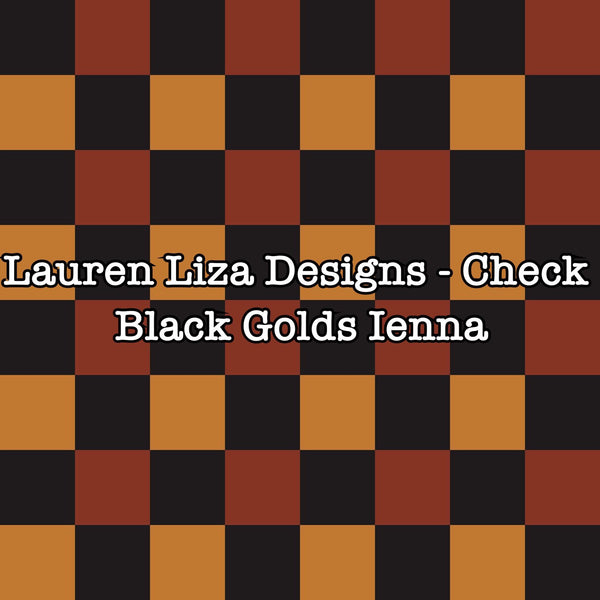 Lauren Liza Designs - Check Black Golds Ienna