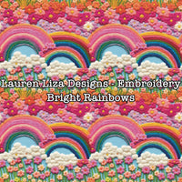 Lauren Liza Designs - Embroidery Bright Rainbows