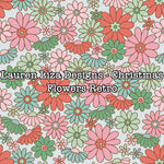 Lauren Liza Designs - Christmas Flowers Retro