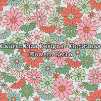 Lauren Liza Designs - Christmas Flowers Retro