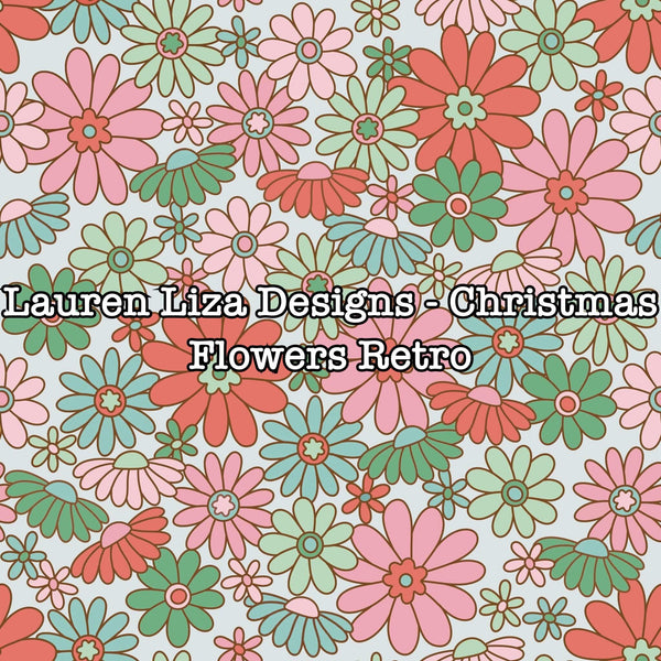 Lauren Liza Designs - Christmas Flowers Retro