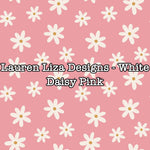 Lauren Liza Designs - White Daisy Pink