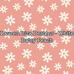Lauren Liza Designs - White Daisy Peach