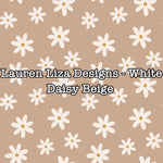 Lauren Liza Designs - White Daisy Beige