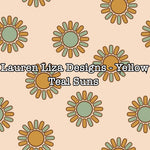 Lauren Liza Designs - Yellow Teal Suns