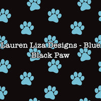 Lauren Liza Designs - Blue Black Paw