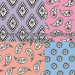 Lauren Liza Designs - Patchwork Paisley Pastel
