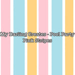 My Darling Creates - Pool Party Pink Stripes