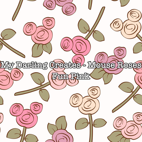 My Darling Creates - Mouse Roses Fun Pink