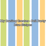 My Darling Creates - Poll Party Blue Stripes