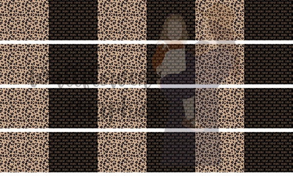Wallflower Graphics (headbands) - Brown Leopard-Black Headbands-mama