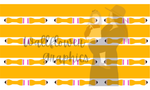 Wallflower Graphics (scrunchies) - Yellow Pencil Bunny Scrunchie