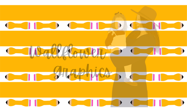 Wallflower Graphics (scrunchies) - Yellow Pencil Bunny Scrunchie