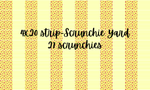 Wallflower Graphics (scrunchies) - Yellow Watermelon-Stripe 4x20 Scrunchie Yard