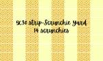 Wallflower Graphics (scrunchies) - Yellow Watermelon-Stripe 5x30 Scrunchie Yard