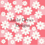 Layla Drew's Designs - Pink Checker Flowers 2