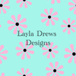 Layla Drew's Designs - Pink Blue Flowers