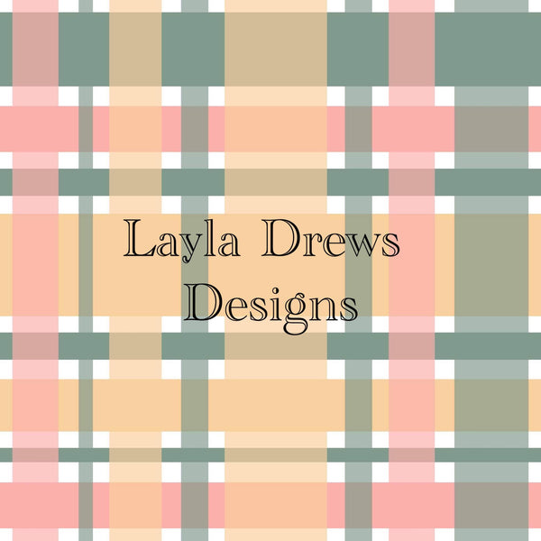 Layla Drew's Designs - Pink Green Plaid