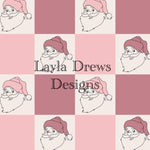 Layla Drew's Designs - Pink Santa Checkers