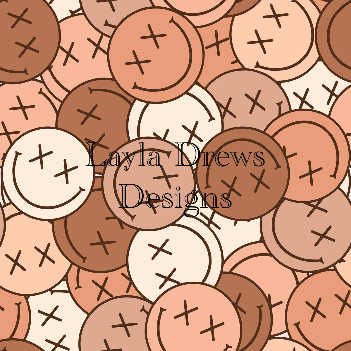 Layla Drew's Designs Light Nude Smileys Brianna's Bow Supply Shoppe LLC