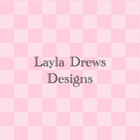 Layla Drew's Designs - Light Pink Checks