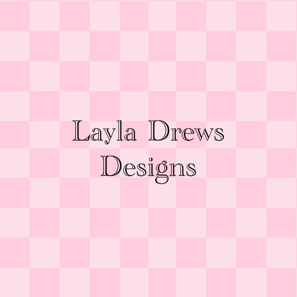 Layla Drew's Designs - Light Pink Checks