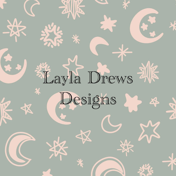 Layla Drew's Designs - Moon Stars Doodles 2