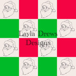 Layla Drew's Designs - Checkers Santa