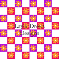 Layla Drew's Designs  - Purple Pink Checkers