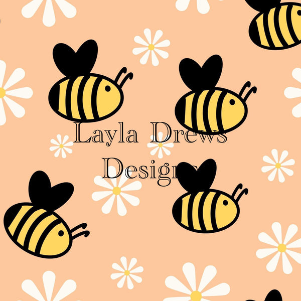 Layla Drew's Designs  - Spring Bees Seamless