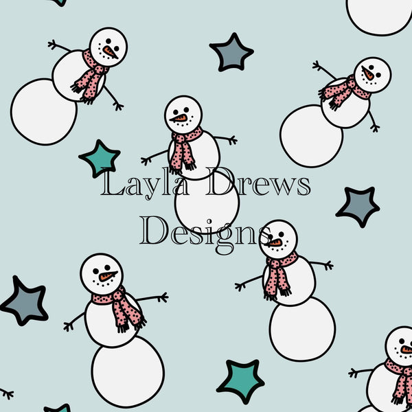 Layla Drew's Designs  - Snowmen P Scarves