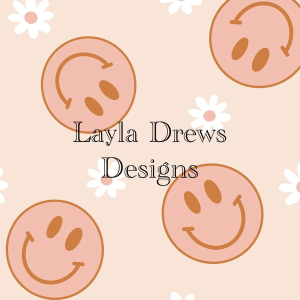 Layla Drew's Designs  - Retro Summer Smiley Floral