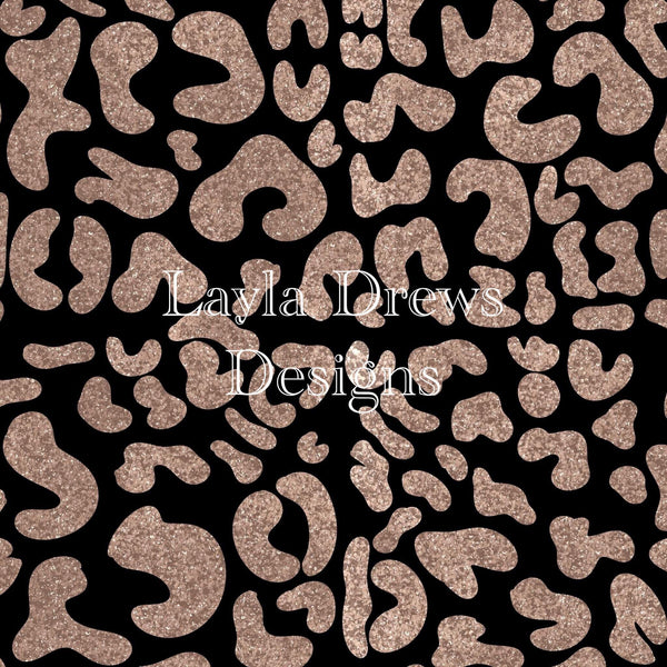 Layla Drew's Designs  - Silver Glitter Leopard