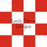 Layla Drew's Designs  - Red White Checkers 2