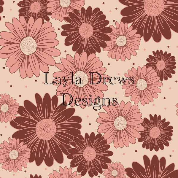 Layla Drew's Designs  - Rose Gold Floral Dots